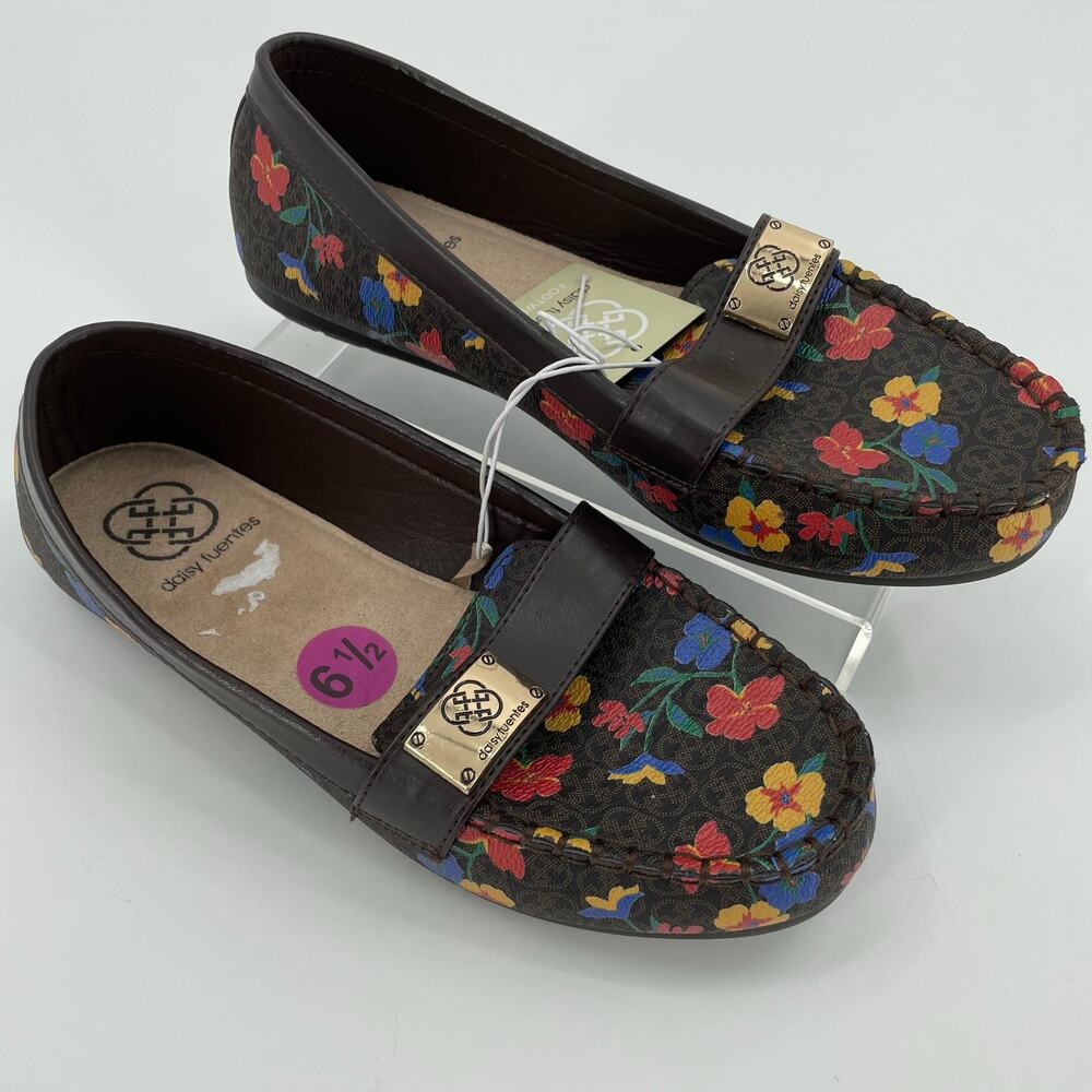 Daisy Fuentes Women’s Dixie Floral Loafers, NWT, Sz. 6.5M‎ Casual Preppy Artsy